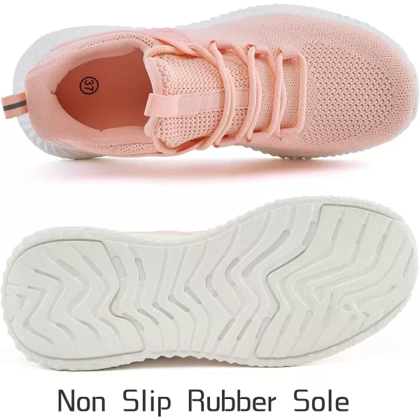 imageWomens Workout Running Shoes  Breathable Comfortable Lightweight Shoes Tennis Sneakers for Walking Gym WorkPeach