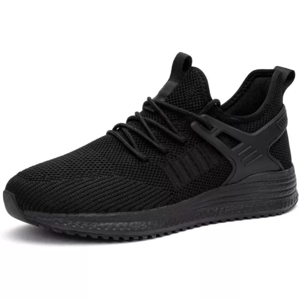 imageSDolphin Mens Running Shoes Wide Slip on Sneakers Tennis Workout Wide Width Walking Shoes Gym Athletic Breathable ComfortableBlack