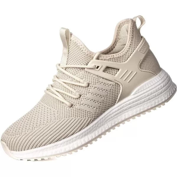 imageWide Shoes for Women Wide Walking Shoes Width Running Shoes Wide Tennis Gym Workout Athletic Sneakers for WomenBeige