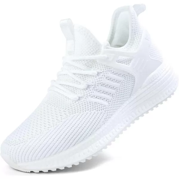 imageWide Shoes for Women Wide Walking Shoes Width Running Shoes Wide Tennis Gym Workout Athletic Sneakers for WomenWhite