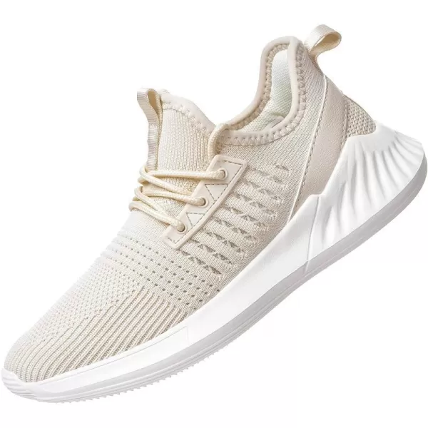 imageWomens Tennis Shoes  Women Sneakers Workout Running Walking Athletic Gym Fashion Lightweight Nursing Casual Light ShoesCreamcoloured