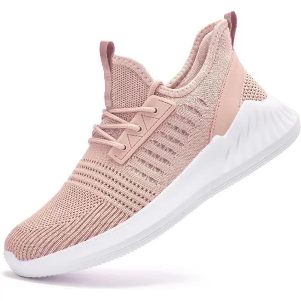 imageWomens Tennis Shoes  Women Sneakers Workout Running Walking Athletic Gym Fashion Lightweight Nursing Casual Light ShoesSakura Pink