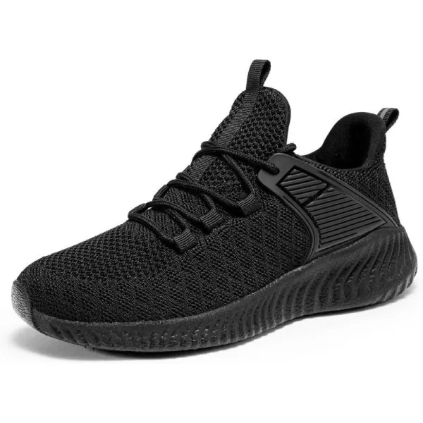 imageWomens Workout Running Shoes  Breathable Comfortable Lightweight Shoes Tennis Sneakers for Walking Gym WorkAupgradesallblack