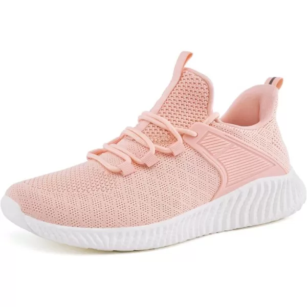 imageWomens Workout Running Shoes  Breathable Comfortable Lightweight Shoes Tennis Sneakers for Walking Gym WorkPeach