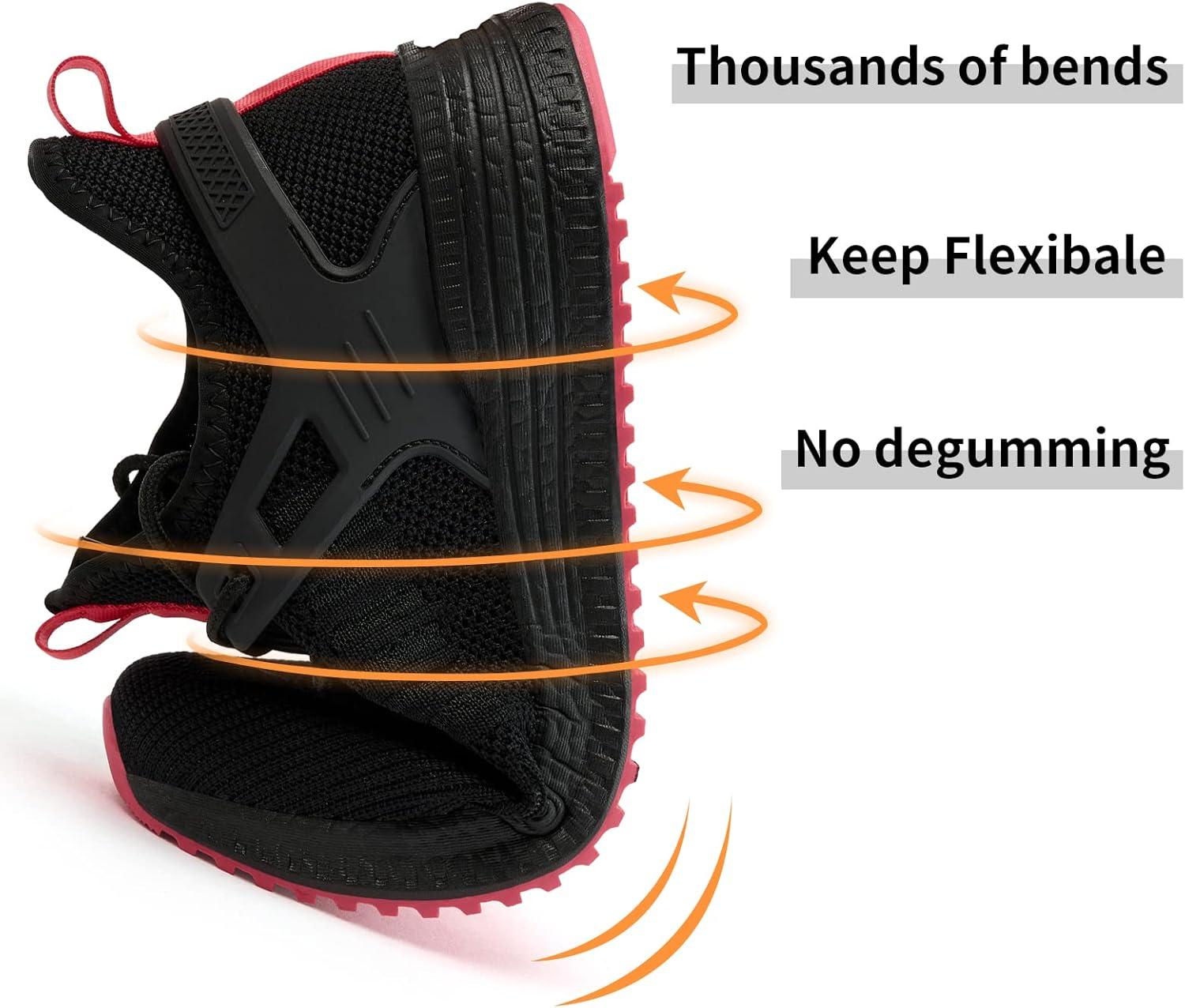 imageSDolphin Running Gym Shoes Men  Workout Walking Athletic Training Sports Sneakers Black Red Size 115 FblackRed