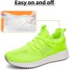 imageSDolphin Tennis Shoes Men  Running Shoes for Walking Gym Workout Athletic Casual Comfort Breathable Men Sneakers Lime Green Size 7