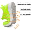 imageSDolphin Tennis Shoes Men  Running Shoes for Walking Gym Workout Athletic Casual Comfort Breathable Men Sneakers Lime Green Size 7