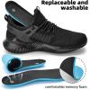 imageSDolphin Walking Shoes Mens Sneakers  Slip on Memory Foam Tennis Running Shoes for Athletic Workout Gym Jogging Lightweight Breathable Casual SneakersAll Black