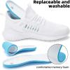imageSDolphin Walking Shoes Mens Sneakers  Slip on Memory Foam Tennis Running Shoes for Athletic Workout Gym Jogging Lightweight Breathable Casual SneakersWhite