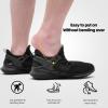 imageSDolphin Walking Shoes Mens Sneakers  Slip on Memory Foam Tennis Running Shoes for Athletic Workout Gym Jogging Lightweight Breathable Casual SneakersAll Black