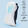 imageSDolphin Walking Shoes for Mens Sneakers  Slip on Athletic Running Tennis Shoes Comfortable Memory Foam Workout Gym Jogging Indoor Outdoor Lightweight Breathable Casual SneakersBlue