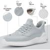 imageSDolphin Walking Shoes for Mens Sneakers  Slip on Athletic Running Tennis Shoes Comfortable Memory Foam Workout Gym Jogging Indoor Outdoor Lightweight Breathable Casual SneakersLight Grey