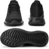 imageSDolphin Walking Shoes for Mens Sneakers  Slip on Athletic Running Tennis Shoes Comfortable Memory Foam Workout Gym Jogging Indoor Outdoor Lightweight Breathable Casual SneakersAll Black