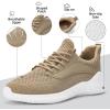 imageSDolphin Walking Shoes for Mens Sneakers  Slip on Athletic Running Tennis Shoes Comfortable Memory Foam Workout Gym Jogging Indoor Outdoor Lightweight Breathable Casual SneakersKhaki