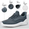 imageSDolphin Walking Shoes for Mens Sneakers  Slip on Athletic Running Tennis Shoes Comfortable Memory Foam Workout Gym Jogging Indoor Outdoor Lightweight Breathable Casual SneakersDark Grey