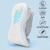 imageSDolphin Walking Shoes for Mens Sneakers  Slip on Athletic Running Tennis Shoes Comfortable Memory Foam Workout Gym Jogging Indoor Outdoor Lightweight Breathable Casual SneakersLight Grey
