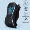 imageSDolphin Walking Shoes for Mens Sneakers  Slip on Athletic Running Tennis Shoes Comfortable Memory Foam Workout Gym Jogging Indoor Outdoor Lightweight Breathable Casual SneakersAll Black