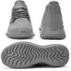imageSDolphin Walking Shoes for Mens Sneakers  Slip on Athletic Running Tennis Shoes Comfortable Memory Foam Workout Gym Jogging Indoor Outdoor Lightweight Breathable Casual SneakersAll Grey