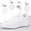 imageSDolphin Walking Shoes for Mens Sneakers  Slip on Athletic Running Tennis Shoes Comfortable Memory Foam Workout Gym Jogging Indoor Outdoor Lightweight Breathable Casual SneakersWhite