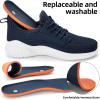 imageSDolphin Walking Shoes for Mens Sneakers  Slip on Athletic Running Tennis Shoes Comfortable Memory Foam Workout Gym Jogging Indoor Outdoor Lightweight Breathable Casual SneakersBlue