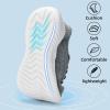 imageSDolphin Walking Shoes for Mens Sneakers  Slip on Athletic Running Tennis Shoes Comfortable Memory Foam Workout Gym Jogging Indoor Outdoor Lightweight Breathable Casual SneakersMix Grey