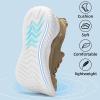 imageSDolphin Walking Shoes for Mens Sneakers  Slip on Athletic Running Tennis Shoes Comfortable Memory Foam Workout Gym Jogging Indoor Outdoor Lightweight Breathable Casual SneakersKhaki