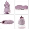 imageTennis Walking Shoe for Womens  Running Workout Sneakers Gym Memory Foam Comfortable Breathable Slip on Training Shoes Purple Size 85