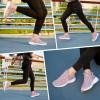 imageTennis Walking Shoe for Womens  Running Workout Sneakers Gym Memory Foam Comfortable Breathable Slip on Training Shoes Purple Size 85