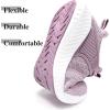 imageTennis Walking Shoe for Womens  Running Workout Sneakers Gym Memory Foam Comfortable Breathable Slip on Training Shoes Purple Size 85