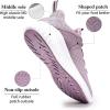 imageTennis Walking Shoe for Womens  Running Workout Sneakers Gym Memory Foam Comfortable Breathable Slip on Training Shoes Purple Size 85