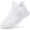 imageSDolphin Walking Shoes Mens Sneakers  Slip on Memory Foam Tennis Running Shoes for Athletic Workout Gym Jogging Lightweight Breathable Casual SneakersWhite