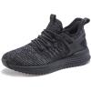 imageSDolphin Womens Black Running Shoes  Sneakers Tennis Shoes for Women Ladies Workout Memory Foam Nursing Breathable Mesh Slip on Work Jogging Gym Road Running Shoes All Black