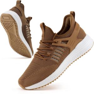 imageSDolphin Running Workout Shoes for Men  Gym Athletic Training Sports Exercise Memory Foam Sneakers Brown Size 115