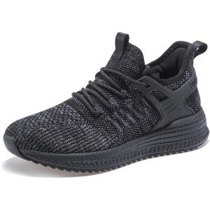 imageSDolphin Womens Black Running Shoes  Sneakers Tennis Shoes for Women Ladies Workout Memory Foam Nursing Breathable Mesh Slip on Work Jogging Gym Road Running Shoes All Black