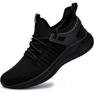 imageSDolphin Womens Walking Running Shoes  Lightweight Tennis Running Shoes Women Slip on Workout Walk Gym Memory Foam Fashion Support Sneakers Black Size 7