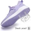 imageSDolphin Running Shoes for Women Sneakers  Womens Fashion Training Slip on Walking Sneakers Workout Memory Foam Cloud Comfortable Shoes Light Purple