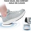 imageWide Toe Box Shoes for Men  Wide Width Walking Shoes Comfortable Athletic Running Tennis Jogging Workout Gym Sneakers for Swelling Bunion Plantar Fasciitis Feet NonSlip Rubber SoleGrey