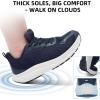 imageWide Toe Box Shoes for Men  Wide Width Walking Shoes Comfortable Athletic Running Tennis Jogging Workout Gym Sneakers for Swelling Bunion Plantar Fasciitis Feet NonSlip Rubber SoleBlue