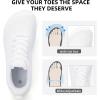 imageWide Toe Box Shoes for Men  Wide Width Walking Shoes Comfortable Athletic Running Tennis Jogging Workout Gym Sneakers for Swelling Bunion Plantar Fasciitis Feet NonSlip Rubber SoleWhite