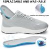 imageWide Toe Box Shoes for Men  Wide Width Walking Shoes Comfortable Athletic Running Tennis Jogging Workout Gym Sneakers for Swelling Bunion Plantar Fasciitis Feet NonSlip Rubber SoleGrey