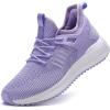 imageSDolphin Running Shoes for Women Sneakers  Womens Fashion Training Slip on Walking Sneakers Workout Memory Foam Cloud Comfortable Shoes Light Purple