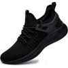 imageSDolphin Tennis Shoes Women Sneakers  Ladies Tennis Walking Running Shoes Athletic Workout Fashion Lightweight Breathable Mesh Slip on Sneaker Black Size 85
