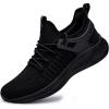 imageSDolphin Walking Shoes for Women Sneakers  Lightweight Tennis Running Shoes Women Slip on Workout Walk Gym Memory Foam Shoes All Black Size 8W