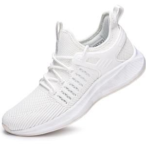 imageSDolphin Womens Walking Shoes Running  Tennis Gym Athletic Workout Nursing Comfortable Mesh Lightweight Non Slip Support Shoes Off White Size 85