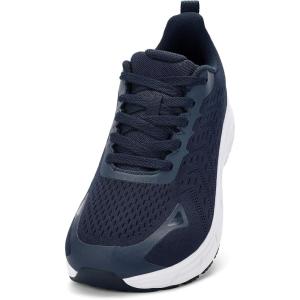 imageWide Toe Box Shoes for Men  Wide Width Walking Shoes Comfortable Athletic Running Tennis Jogging Workout Gym Sneakers for Swelling Bunion Plantar Fasciitis Feet NonSlip Rubber SoleBlue