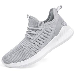 imageWomens Tennis Shoes  Women Sneakers Workout Running Walking Athletic Gym Fashion Lightweight Nursing Casual Light Shoes Grey