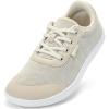 imageWide Toe Box Shoes for Women  Minimalist Barefoot Shoes Zero Drop Casual Comfortable Athletic Walking Wide Width Fashion Sneakers for Swelling Bunion Plantar Fasciitis FootBeige