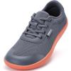 imageWide Toe Box Shoes for Women  Minimalist Barefoot Shoes Zero Drop Casual Comfortable Athletic Walking Wide Width Fashion Sneakers for Swelling Bunion Plantar Fasciitis FootGrey Brown