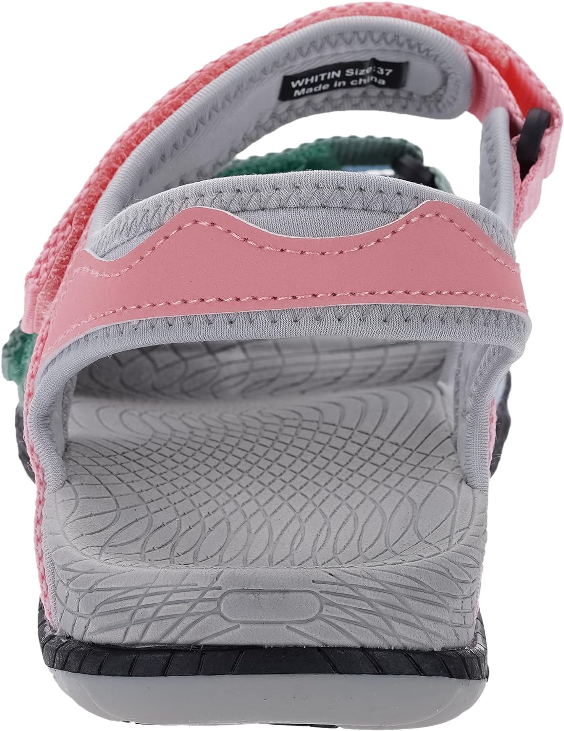imageWHITIN Womens Hiking Sandals with Arch Support  Adjustable Hook and Loop Straps  Durable Sport Sandals for Outdoor AdventureC51  Colormulti