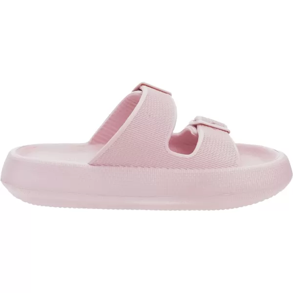 imageBRONAX Pillow Slippers for Women and Men  Adjustable Double Buckle Shower Slides  Cushioned Thick Sole SandalsY15  Pink